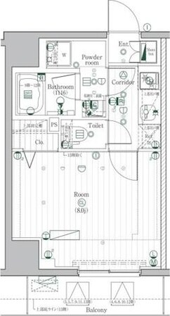 PREMIUMCUBE駒込の物件間取画像